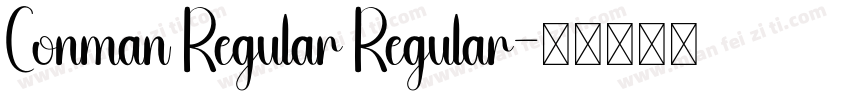 Conman Regular Regular字体转换